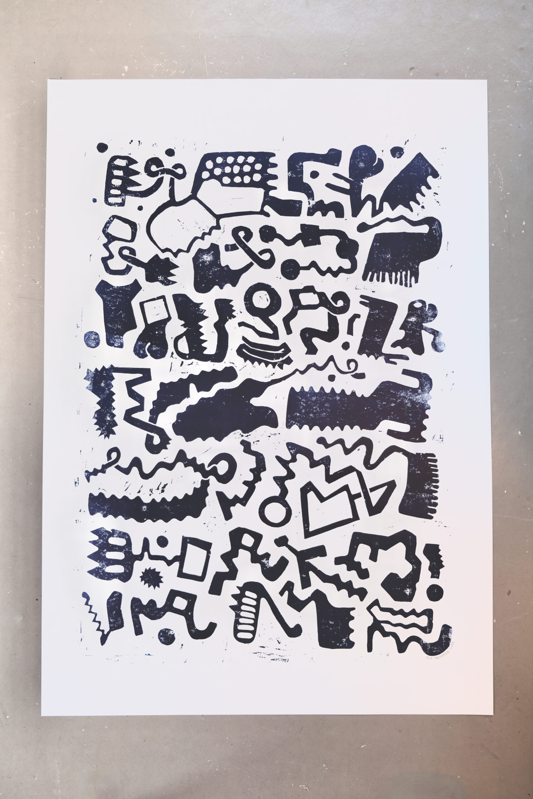 Asemic pattern